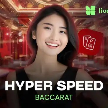 Live Dealer logo of Hyper Speed Baccarat from Evolution at Ivibet