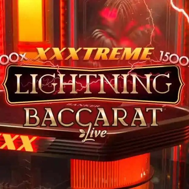 XXXtreme Lightning Baccarat slot icon by Evolution, available at Ivibet